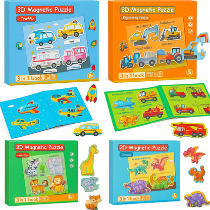 Montessori Magnetic Story Puzzle Books