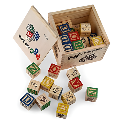 Best Seller: Montessori Wooden ABC Building Blocks